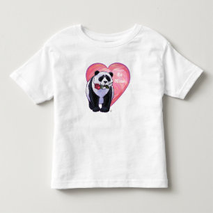 Camiseta De Bebé Panda Bear El día de San Valentín