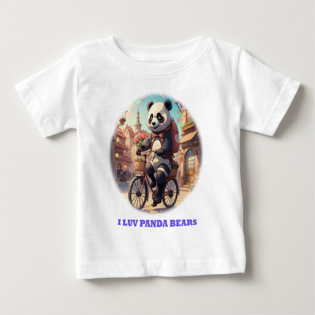 Camiseta De Bebé Panda Bears (Anverso)