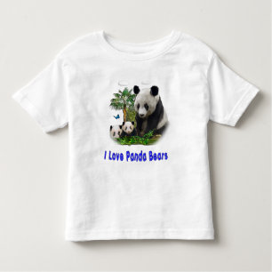 Camiseta De Bebé Panda Bears