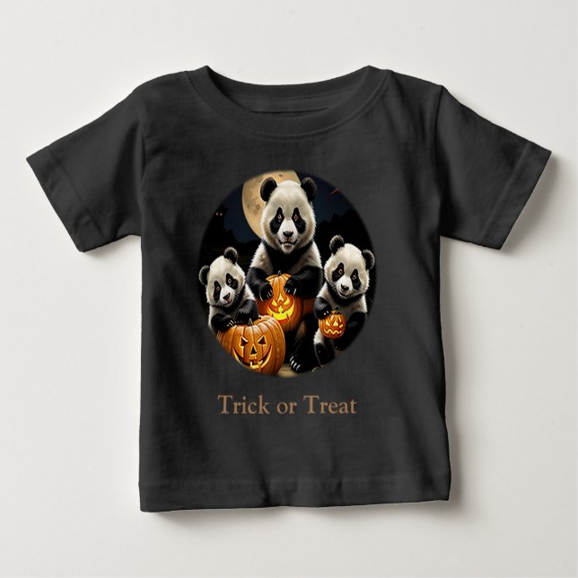 Camiseta De Bebé Panda Bears (Anverso)
