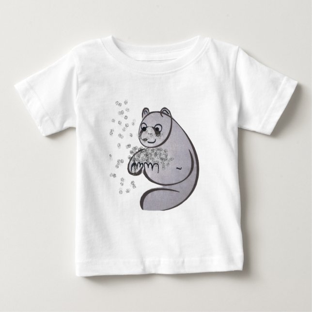 Camiseta De Bebé Panda Bears (Anverso)