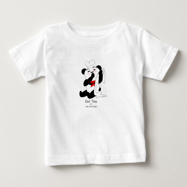 Camiseta De Bebé Panda “bed time " (Anverso)
