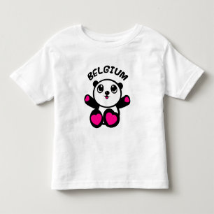 Camiseta De Bebé Panda Bélgica de la panda