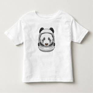 Camiseta De Bebé Panda como astronauta con casco