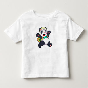 Camiseta De Bebé Panda como estudiante
