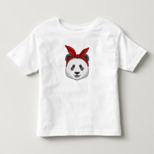 Camiseta De Bebé Panda con Bandana
