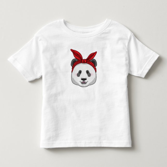 Camiseta De Bebé Panda con Bandana (Anverso)