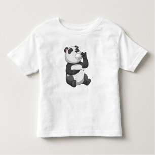 Camiseta De Bebé Panda con Tea Cup