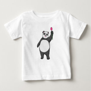 Camiseta De Bebé Panda con Tulip