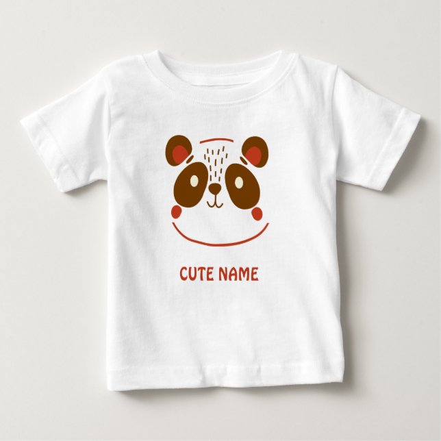 Camiseta De Bebé Panda Cudcles (Anverso)