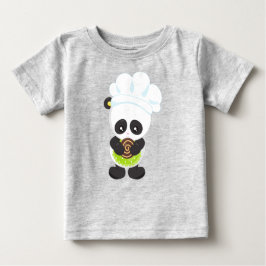 Camiseta De Bebé Panda De Cocina, Panda De Hornear, Panda De Cocina
