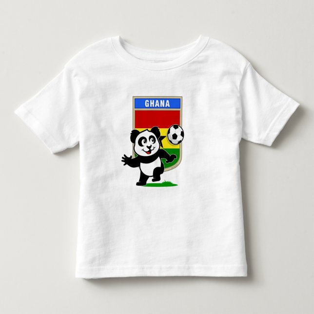 Camiseta De Bebé Panda de fútbol de Ghana (Anverso)