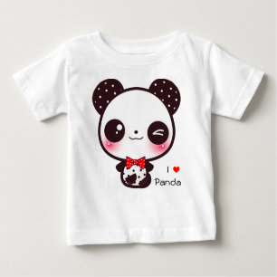 Camiseta De Bebé Panda de Kawaii