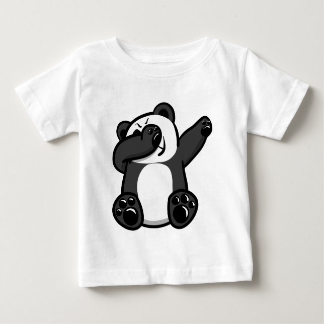 Camiseta De Bebé Panda de los animales que frota (Anverso)