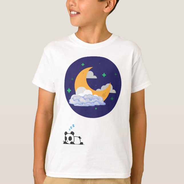 Camiseta de bebé panda dormilón adorable (Anverso)