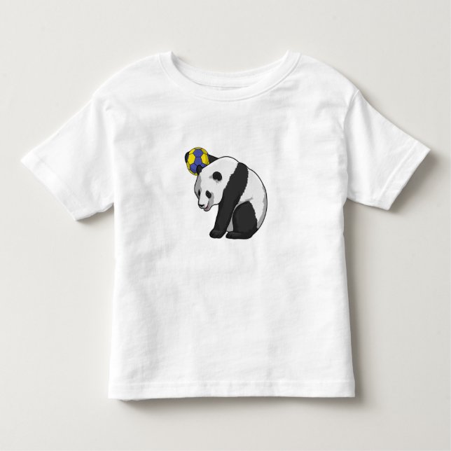 Camiseta De Bebé Panda en deportes de balonmano (Anverso)