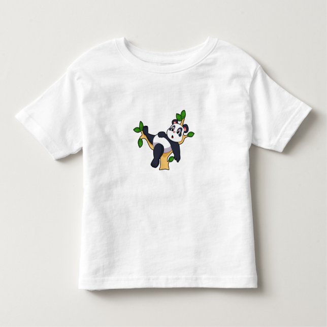 Camiseta De Bebé Panda en el árbol (Anverso)