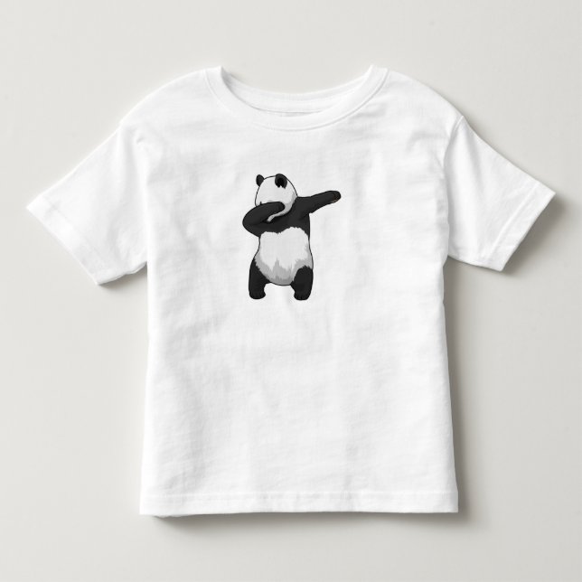 Camiseta De Bebé Panda en Hip Hop Dance Dab (Anverso)