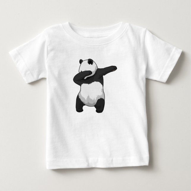 Camiseta De Bebé Panda en Hip Hop Dance Dab (Anverso)