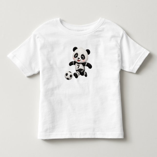 Camiseta de bebé Panda Fútbol (Anverso)
