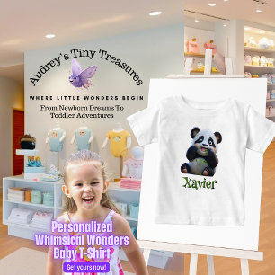 Camiseta de bebé Panda Maravillas Caprichosas Pers