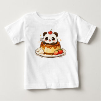 Camiseta De Bebé Panda Pudding Delight