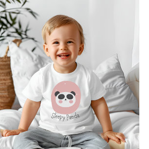 Camiseta De Bebé Panda soñoliento