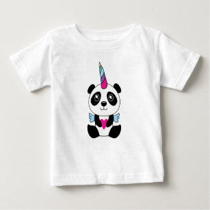 Camiseta De Bebé Pándicorte de Cuello Panda