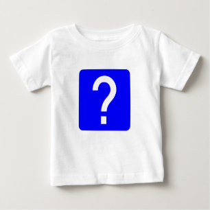 Camiseta De Bebé Panel cuadrado de la marca de preguntas