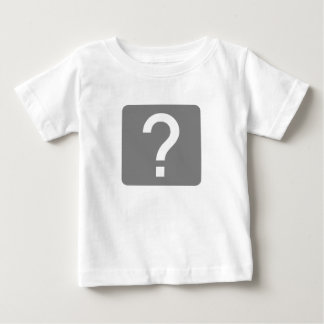 Camiseta De Bebé Panel cuadrado de la marca de preguntas