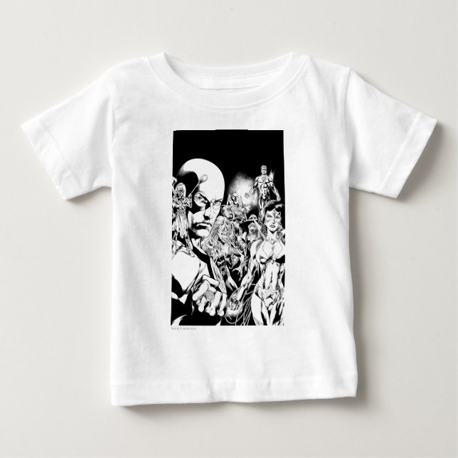 Camiseta De Bebé Panel de comic nocturno más negro 2 (Anverso)