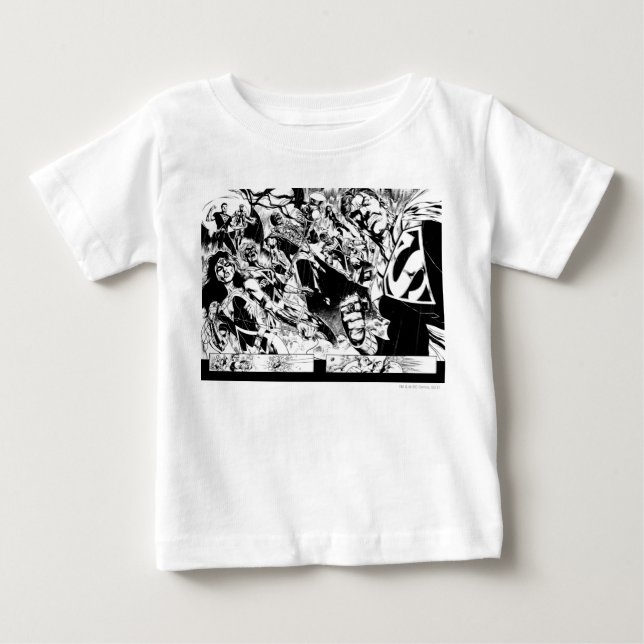 Camiseta De Bebé Panel de héroes malvados (Anverso)