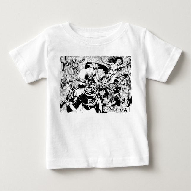 Camiseta De Bebé Panel de historietas de la noche más negra (Anverso)