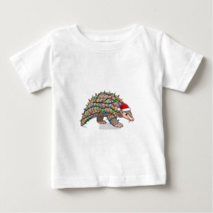Camiseta De Bebé Pangolín de Navidad Manis Hombre Sombrero de Santa