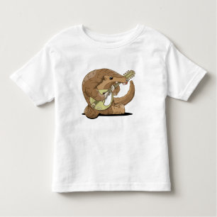 Camiseta De Bebé Pangolin tocando un mandolina