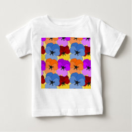Camiseta De Bebé Pansy Collage
