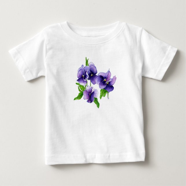 Camiseta De Bebé pansypurp (Anverso)