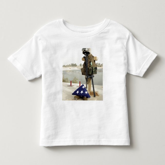 Camiseta De Bebé Pantalla de equipo de los soldados caídos (Anverso)