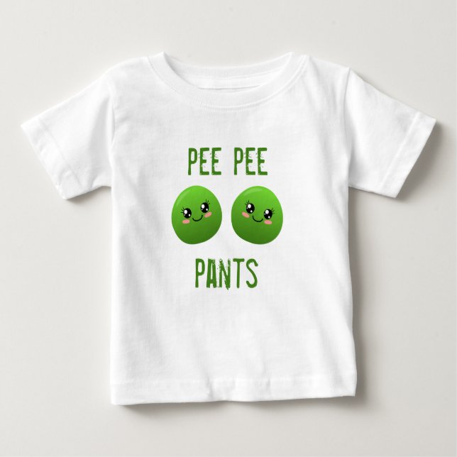 Camiseta De Bebé pantalones de pee (Anverso)