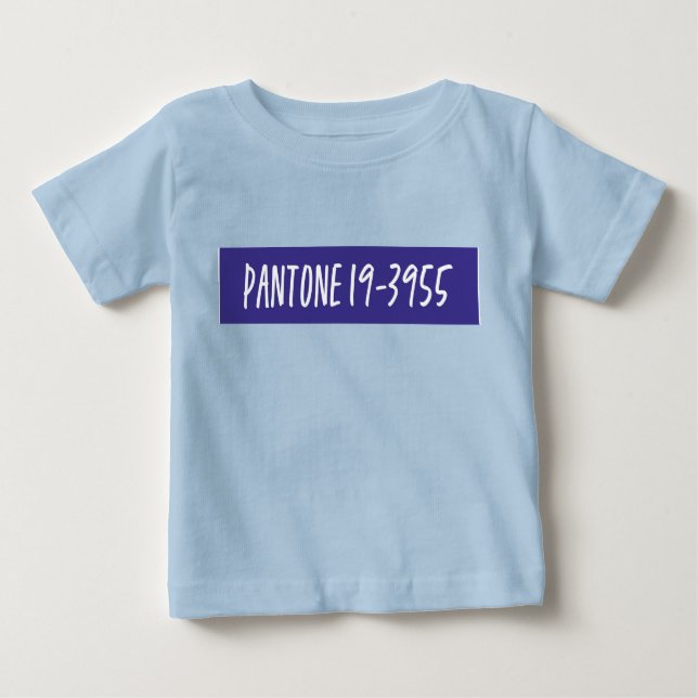 Camiseta De Bebé Pantone 19-3955 (Anverso)