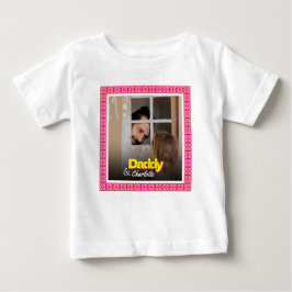 Camiseta De Bebé Papá Bebé Niño Bebé Niña Hija Hijo Foto Personaliz