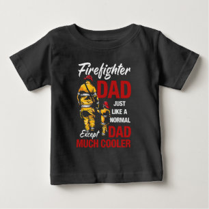 Camiseta De Bebé Papá Bombero