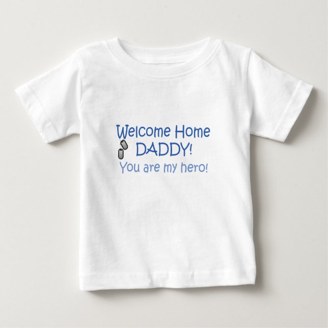 Camiseta De Bebé Papá casero agradable (Anverso)
