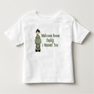 Camiseta De Bebé Papá casero agradable (hija del ejército)