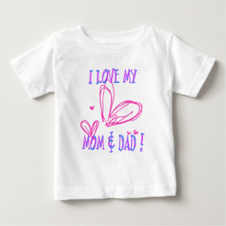 Camiseta De Bebé Papá de la mamá del amor