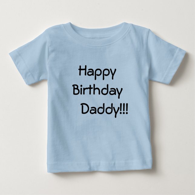 Camiseta De Bebé ¡Papá del feliz cumpleaños!!! (Anverso)
