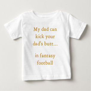 Camiseta De Bebé Papá del fútbol de la fantasía
