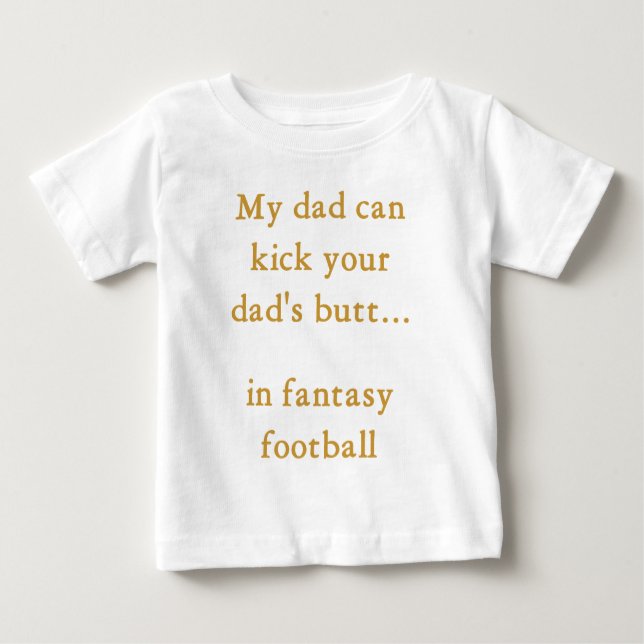 Camiseta De Bebé Papá del fútbol de la fantasía (Anverso)