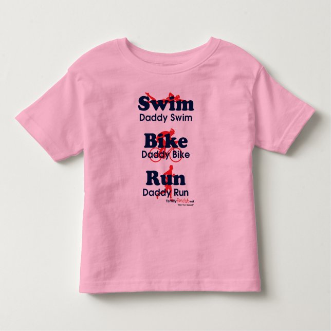 Camiseta De Bebé Papá del Triathlon (Anverso)