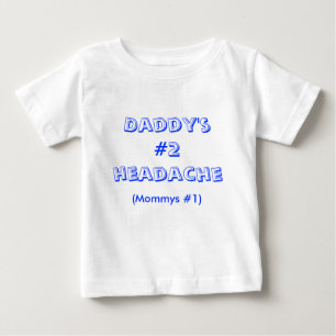 Camiseta De Bebé Papá; dolor de cabeza de s #2